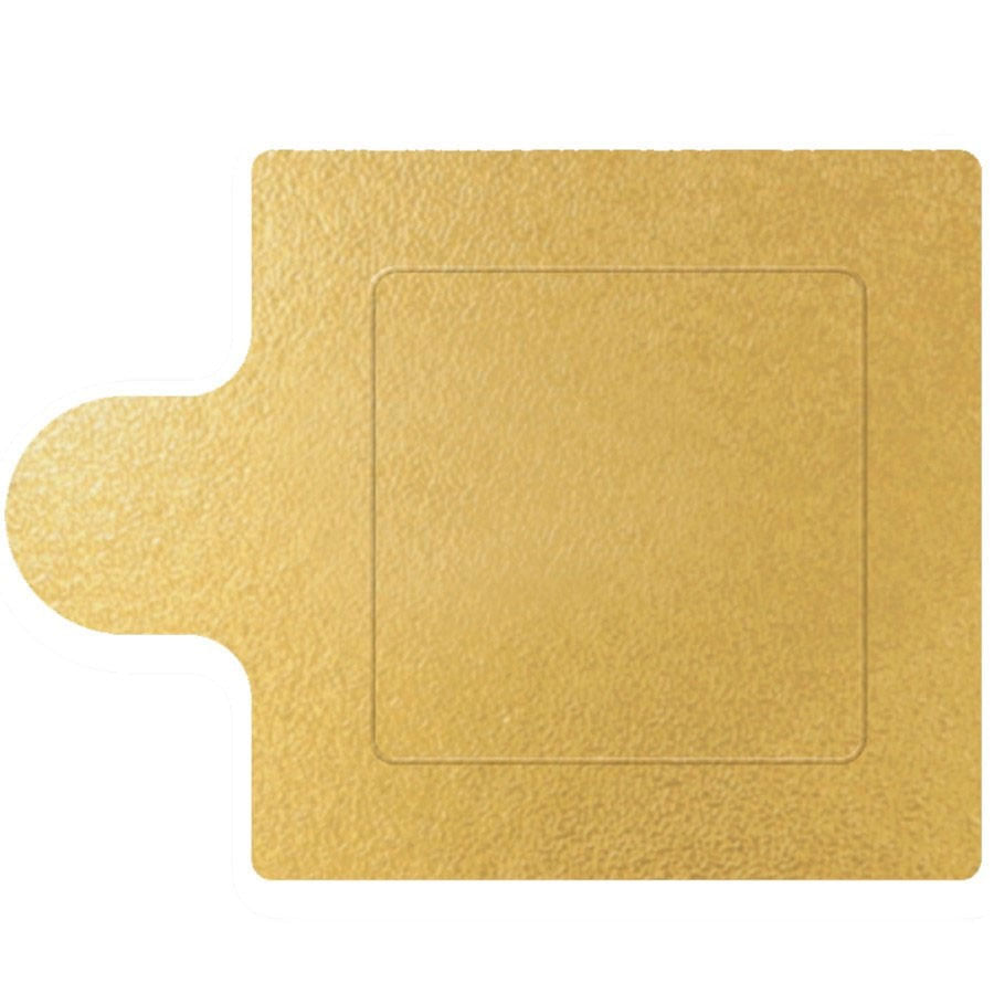 Encontraproduto.com.br - Base para Doce Quadrada Ouro 6cm com 20 un ULTRA FEST
