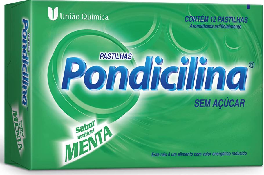 Pondicilina Menta 12 Pastilhas