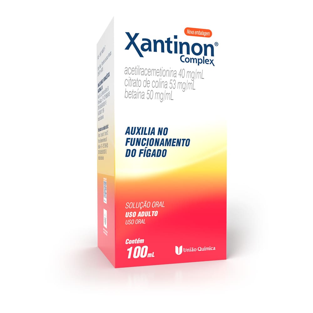 Encontraproduto.com.br - Xantinon Complex 40MG/ML + 53MG/ML + 50MG/ML Solução oral - Frasco de Vidro com 100 mL