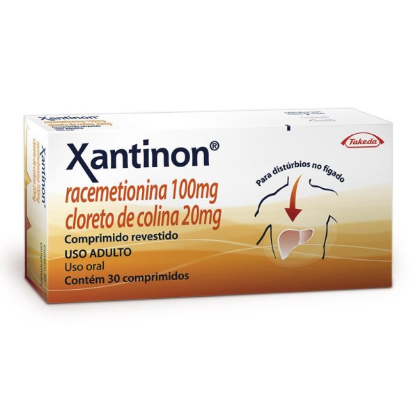 Encontraproduto.com.br - Xantinon 100 + 20Mg Caixa Com 30 Comprimidos Revestidos