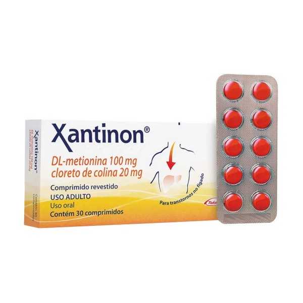 Encontraproduto.com.br - Xantinon 100 + 20Mg Caixa Com 30 Comprimidos Revestidos