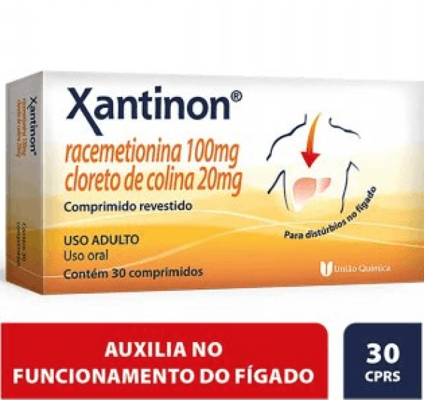 Encontraproduto.com.br - Xantinon 100 + 20Mg Caixa Com 30 Comprimidos Revestidos