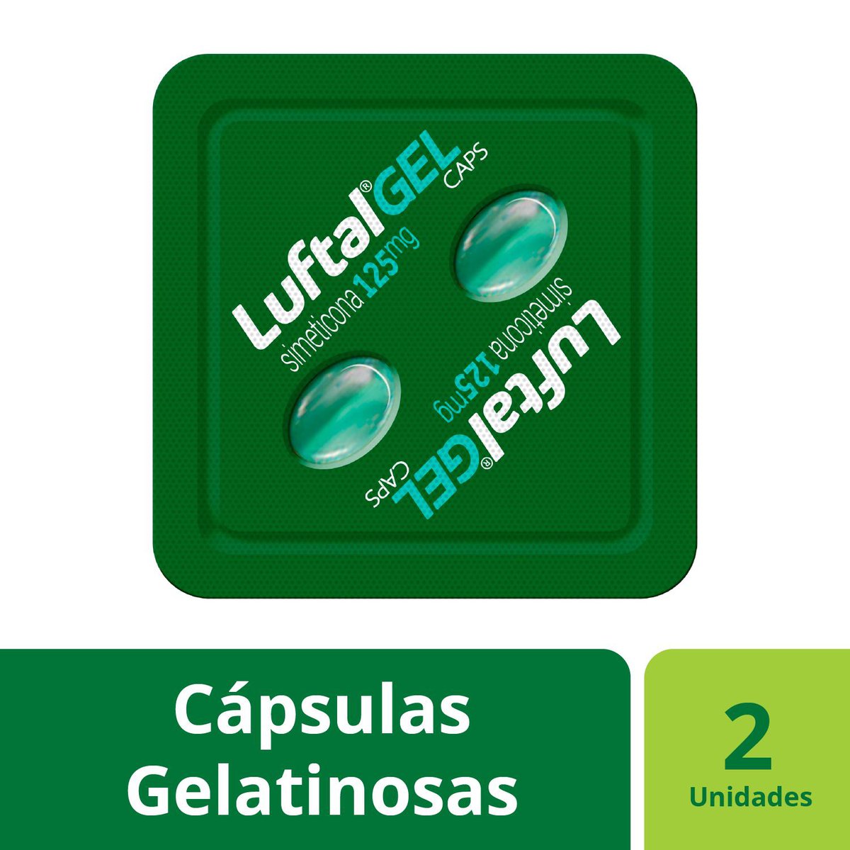 Luftal Gel Caps Simeticona 125mg – 2 Cápsulas