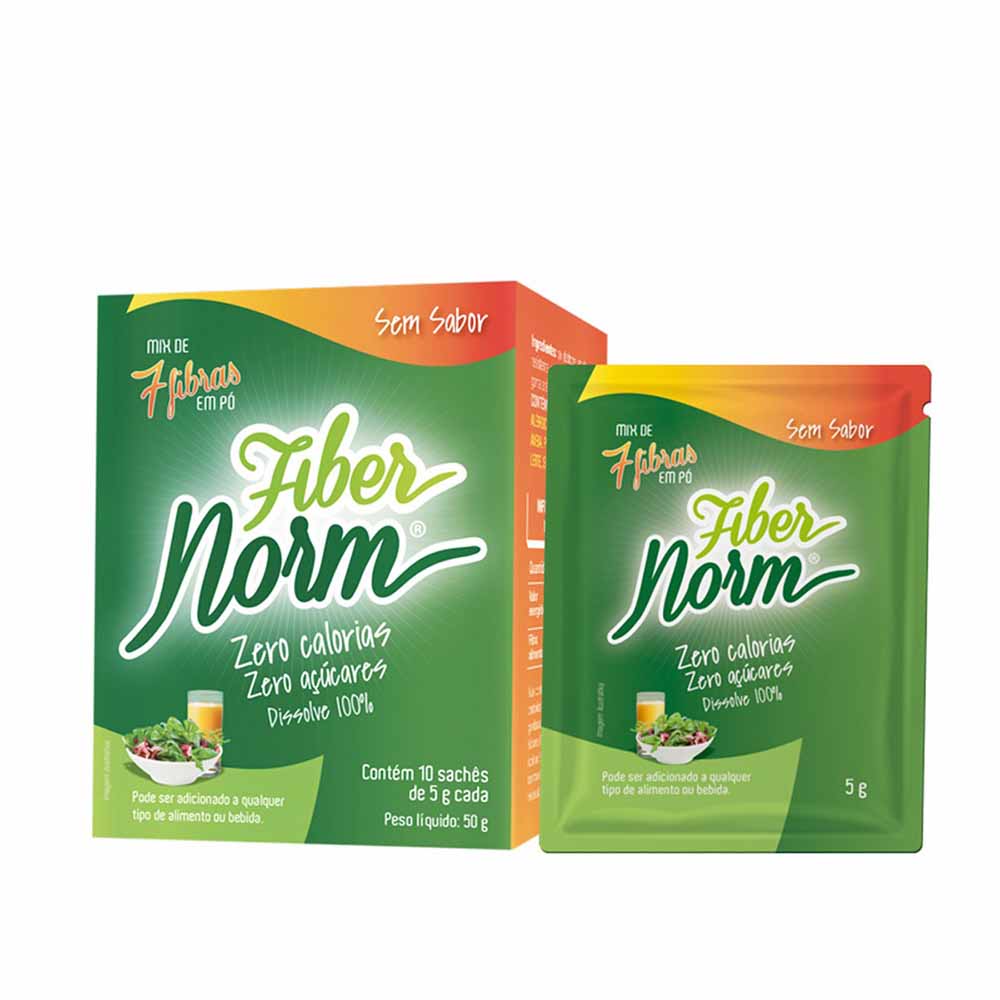 Encontraproduto.com.br - Fibernorm Mix 7 Fibras Sem Sabor - 10 Sachês com 5g