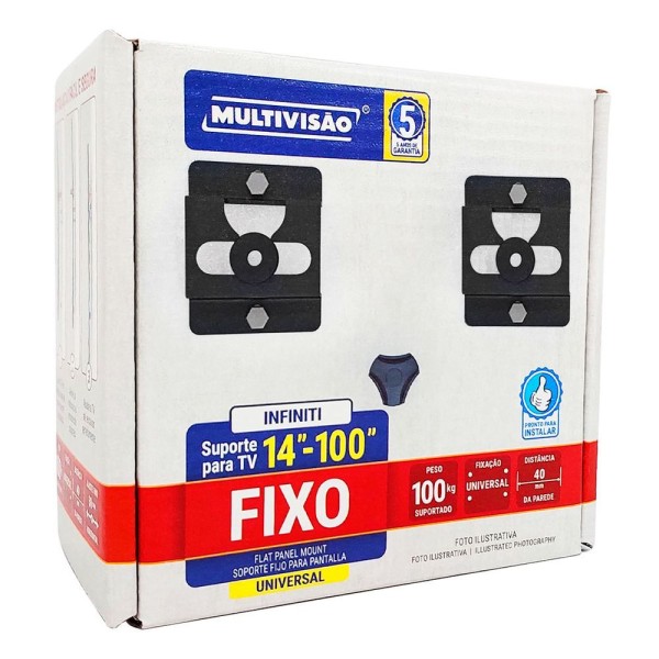 Encontraproduto.com.br - Suporte Tv Fixo Lcd/Plasma/Led 14