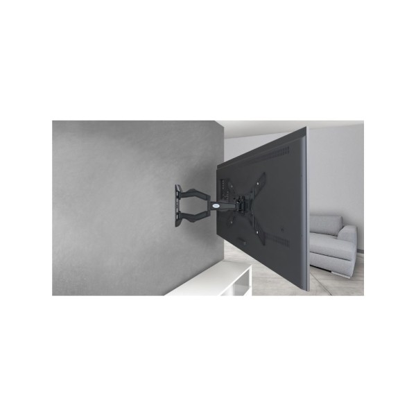 Encontraproduto.com.br - Suporte Articulado Com Inclinação Para Tv Lcd/Led 22 A 55 Preto Multivisão