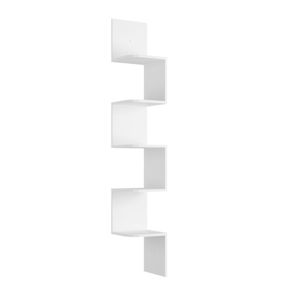 Encontraproduto.com.br - Prateleira Nicho De Canto Multivisão Com Suporte Branco