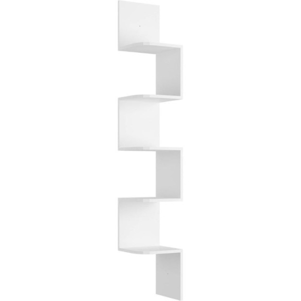 Encontraproduto.com.br - Prateleira Nicho De Canto Multivisão Com Suporte Branco
