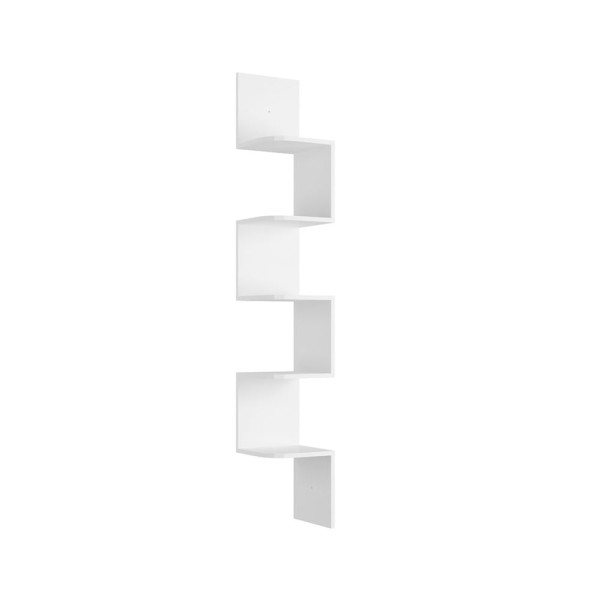 Encontraproduto.com.br - Prateleira Nicho De Canto Multivisão Com Suporte Branco