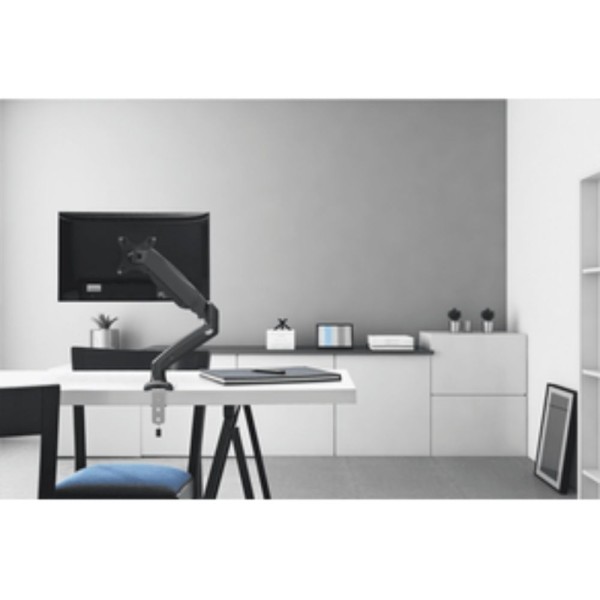 Encontraproduto.com.br - Suporte De Mesa Para Monitor 13 A 27 Tri-Articulado Com Inclinação E Pistão Giratório Mt Uno Multivisão