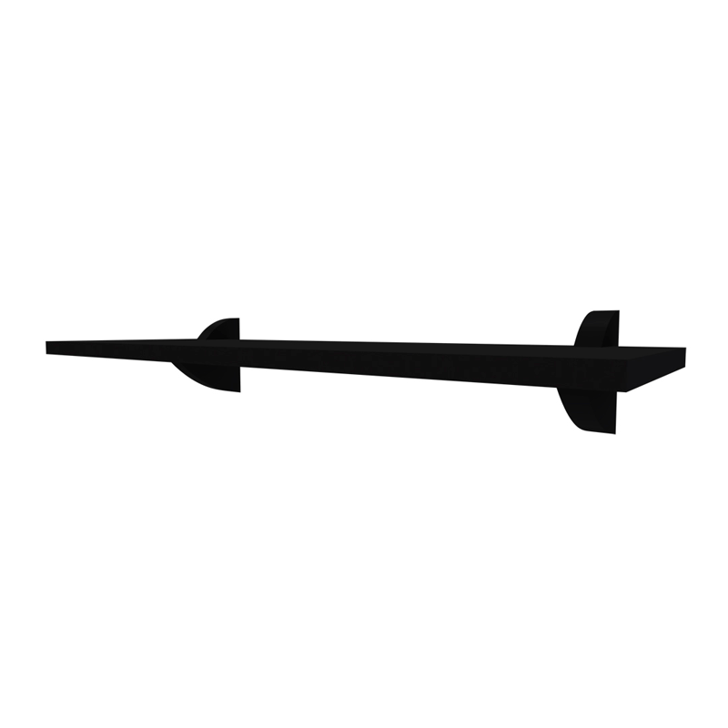 Encontraproduto.com.br - Prateleira Multivisão Mdp com Suporte 20x40 CM Preto
