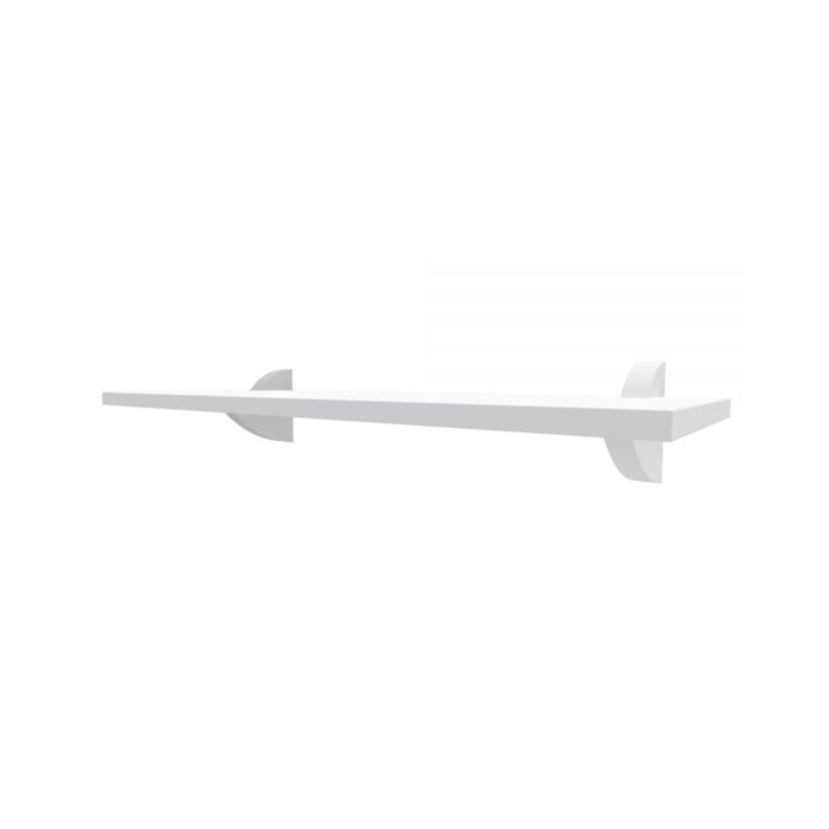 Encontraproduto.com.br - Prateleira MDP com Suporte 20X100cm Multivisão Tucano Branca