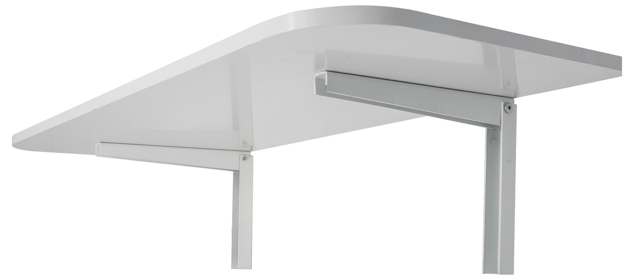 Encontraproduto.com.br - Mesa Retrátil De Parede Cozinha Suspensa Dobrável Cor E Tamanho:branca 50x40,material Da Tampa:mdp