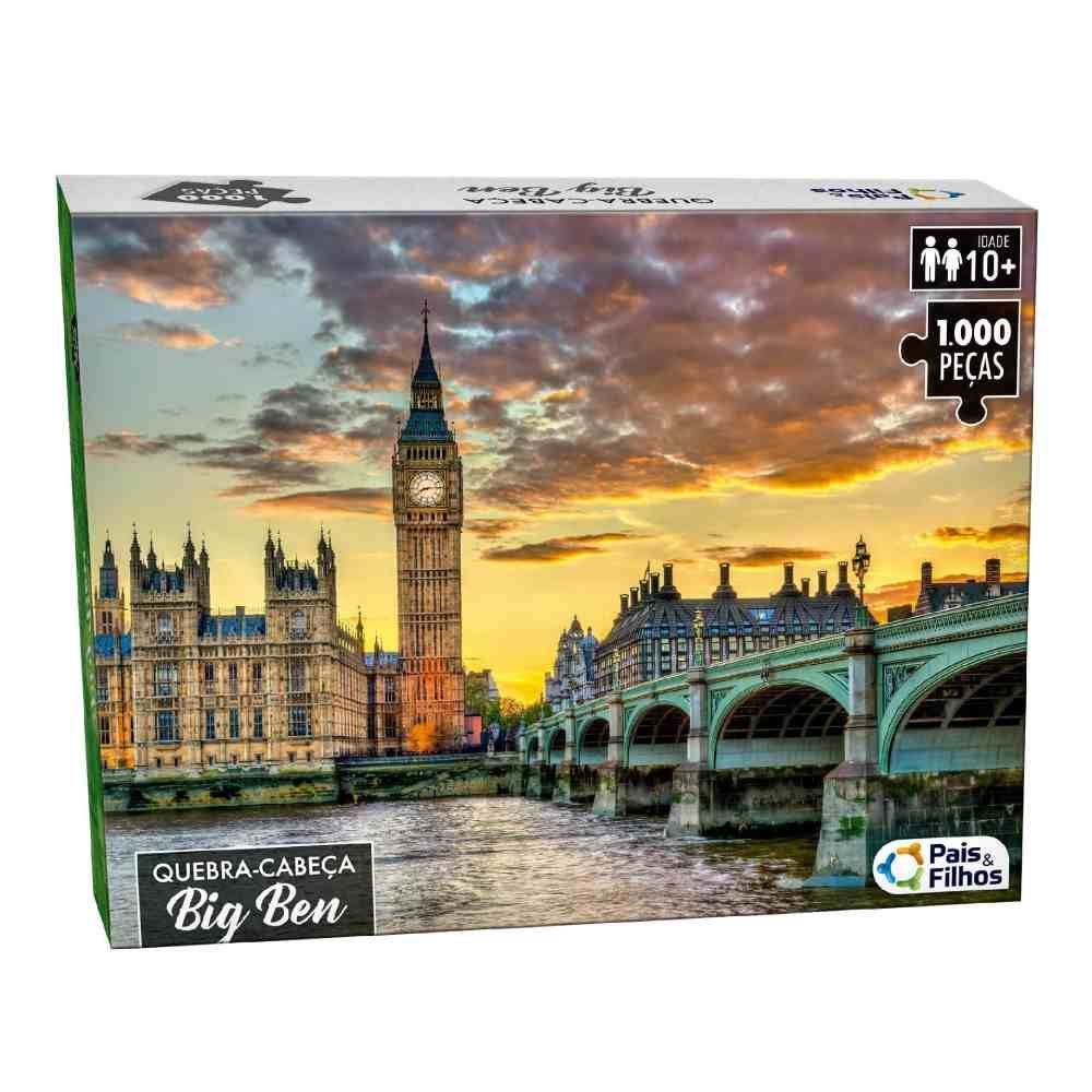 Encontraproduto.com.br - Quebra Cabeça Big Ben 1000 Peças Pais E Filhos 10757.1