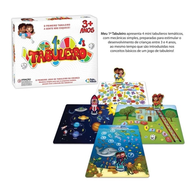 Encontraproduto.com.br - O Primeiro Jogo De Tabuleiro Nós Nunca Vamos Esquecer. E Este Jogo Para Crianças A Partir De 3 Anos Além De Divertir E Distrair, Vai Estimular O Aprendizado.
idade: + 6 Anos

embalagem: Unidade