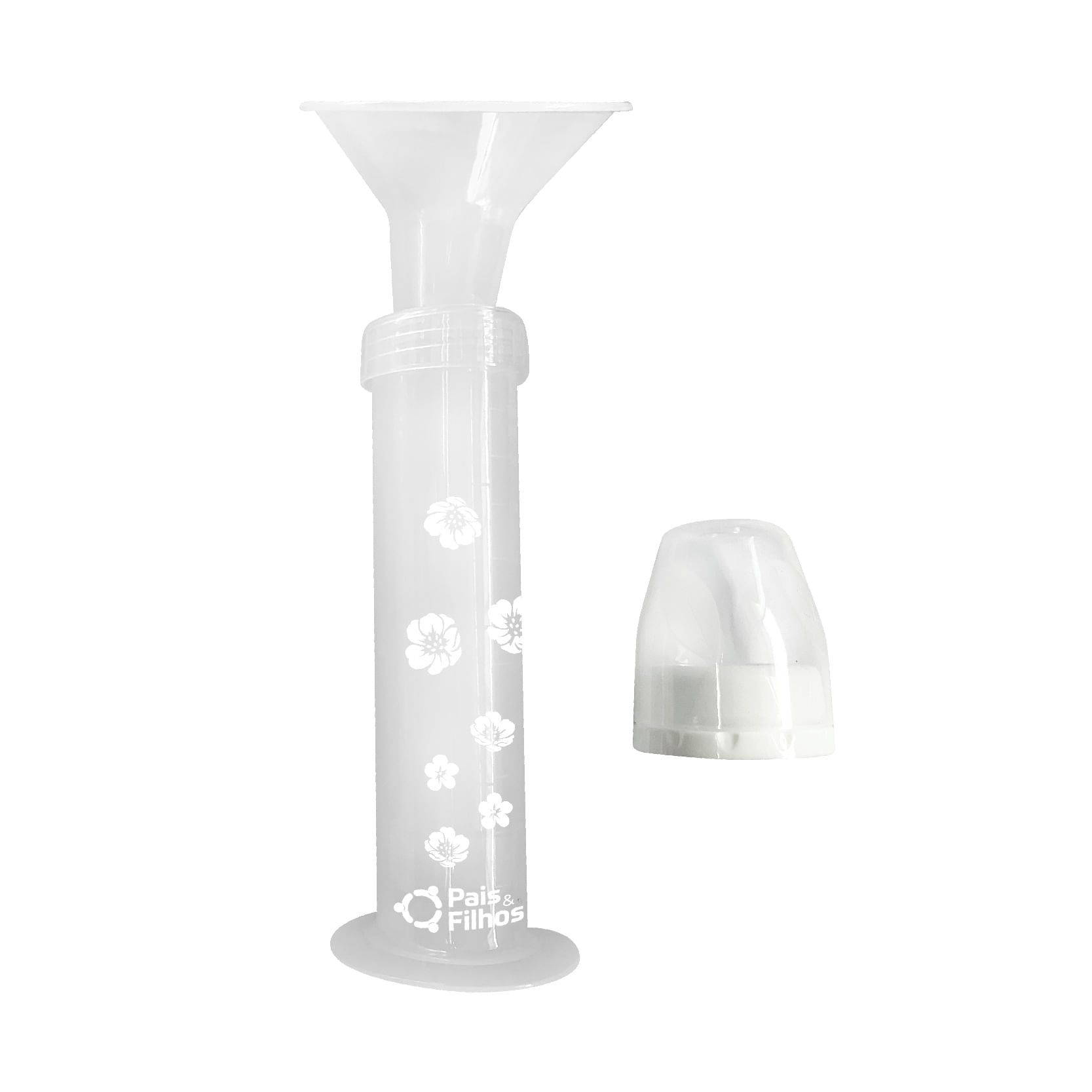 Bomba Tira Leite Pais e Filhos de Silicone e Polipropileno - Incolor