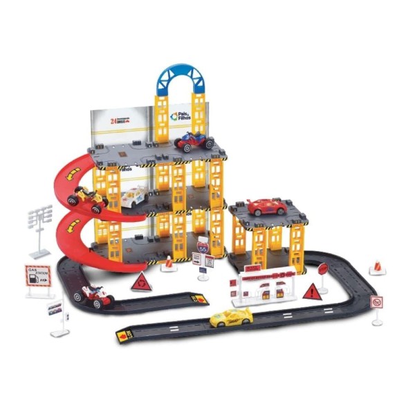 Encontraproduto.com.br - Pista Garagem com 3 Andares - Pais e Filhos