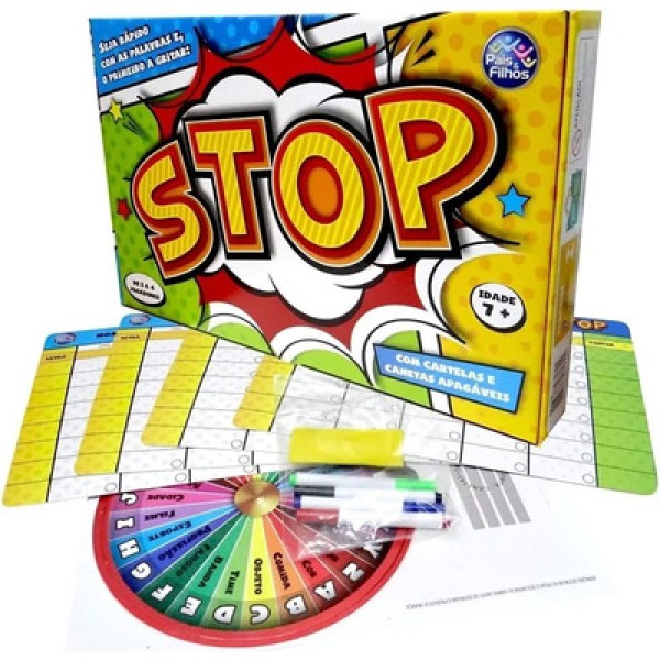 Jogo Stop Pais e Filhos Educativo