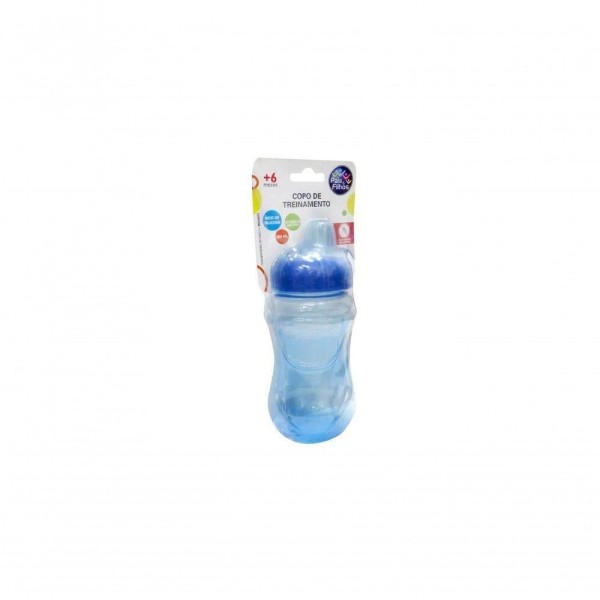 Encontraproduto.com.br - Copo para Treinamento 280ml Pais&Filhos 7186 Azul