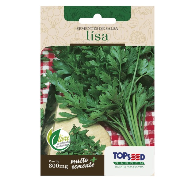 Encontraproduto.com.br - Sementes de Salsa Lisa Tradicional Topseed Garden