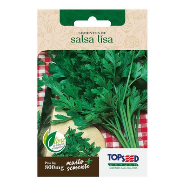 Encontraproduto.com.br - Sementes de Salsa Lisa Tradicional Topseed Garden