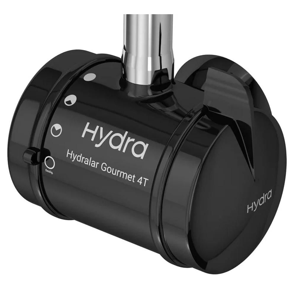 Encontraproduto.com.br - Torneira elétrica Hydralar gourmet parede 4t 5500w 127v black Hydra