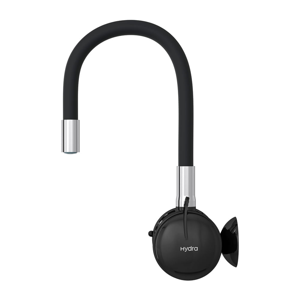 Encontraproduto.com.br - Torneira elétrica Hydralar gourmet parede 4t 5500w 127v black Hydra