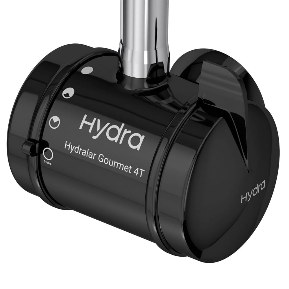 Encontraproduto.com.br - Torneira elétrica Hydralar gourmet parede 4t 5500w 127v black Hydra
