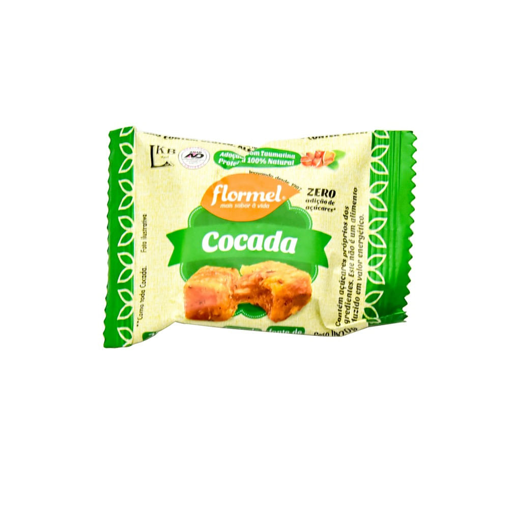 Encontraproduto.com.br - Doce Flormel Cocada Zero Açúcar 20g