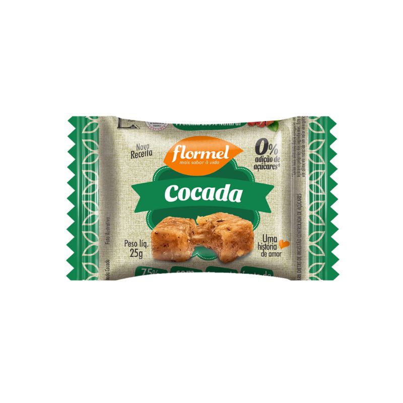 Encontraproduto.com.br - Doce Flormel Cocada Zero Açúcar 20g