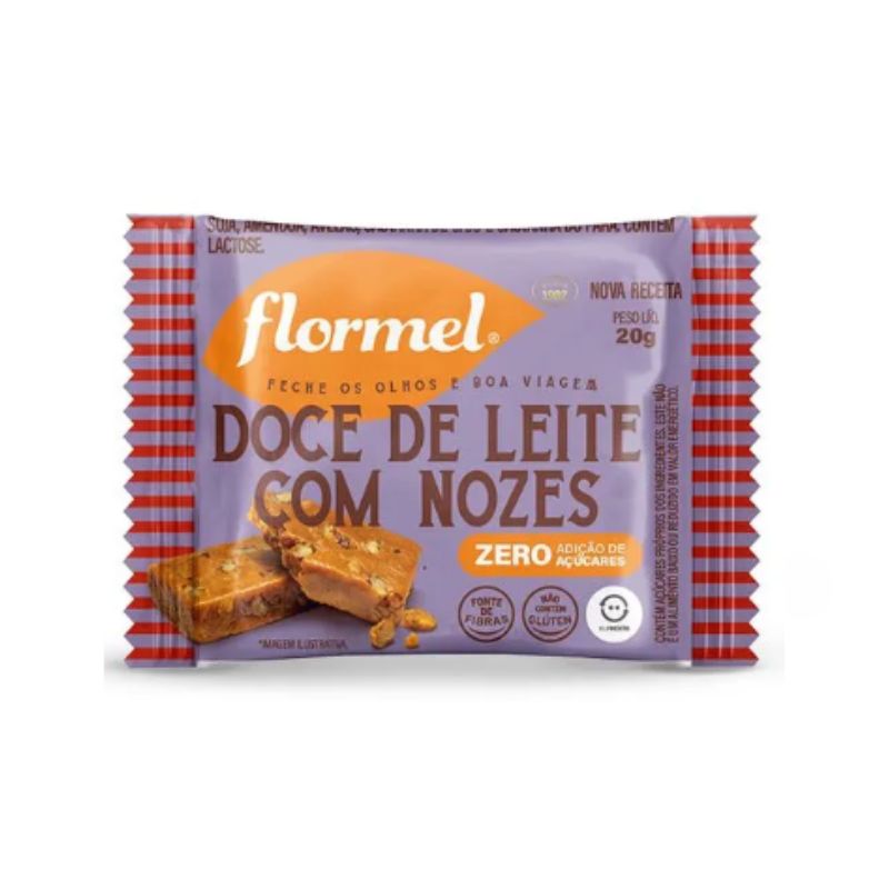 Encontraproduto.com.br - Doce de Leite Flormel Zero Açúcar Leite Com Nozes 20g