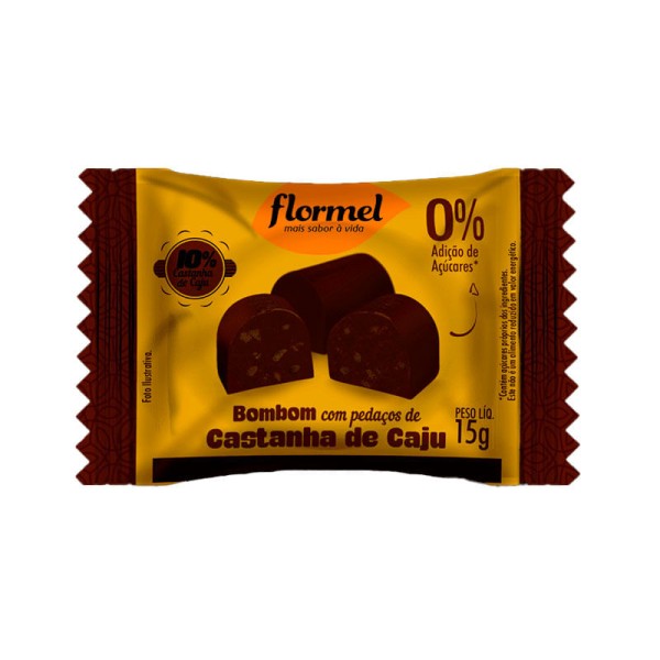 Encontraproduto.com.br - Barra Flormel Com Castanha de Caju zero 15g