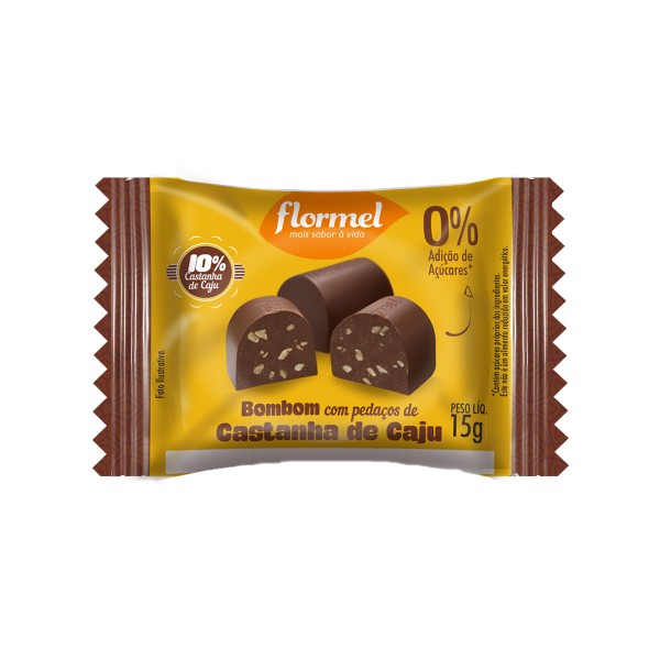 Encontraproduto.com.br - Barra Flormel Com Castanha de Caju zero 15g