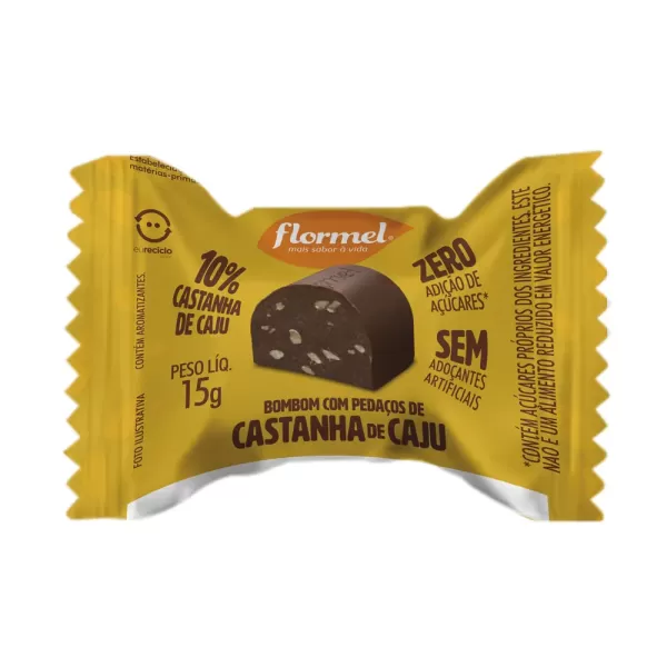 Encontraproduto.com.br - Barra Flormel Com Castanha de Caju zero 15g