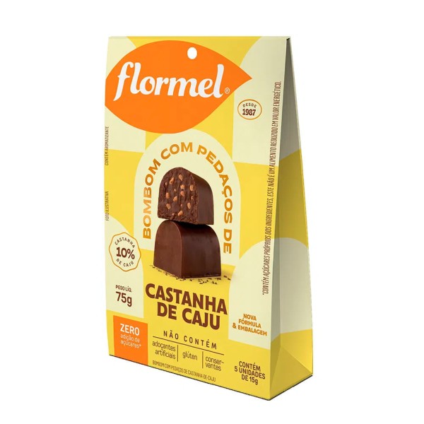 Encontraproduto.com.br - Barra Flormel Com Castanha de Caju zero 15g
