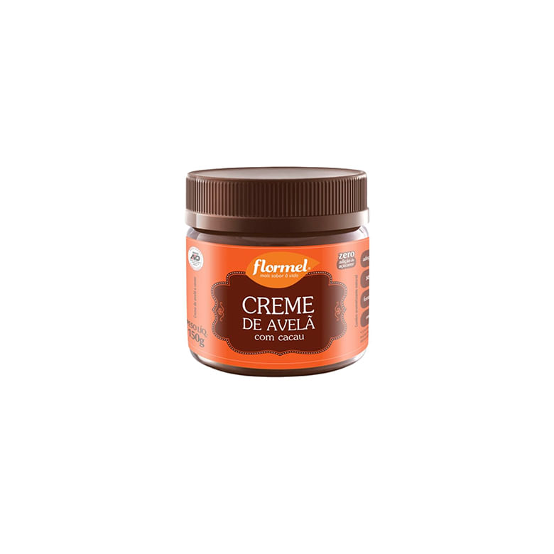 Encontraproduto.com.br - Creme de Avelã com Cacau, Zero Açúcar - Pote com 150g