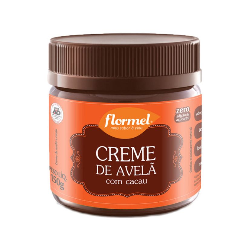 Encontraproduto.com.br - Creme de Avelã com Cacau, Zero Açúcar - Pote com 150g