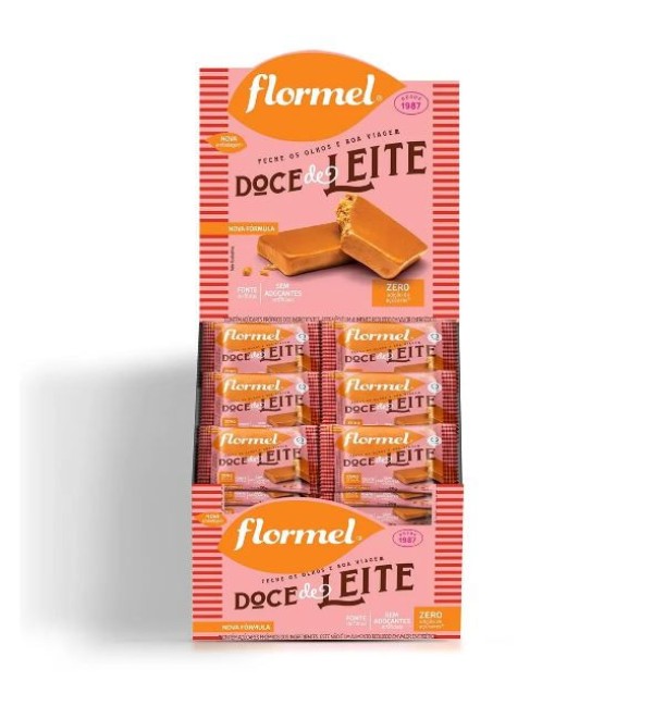 Encontraproduto.com.br - Cocada Zero Açúcar Flormel Caixa com 24 Unidades de 15g Cada