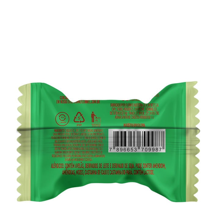 Encontraproduto.com.br - Bombom Recheio Creme De Avelã Crocante Sem Adição De Açúcar Flormel Pacote 12g