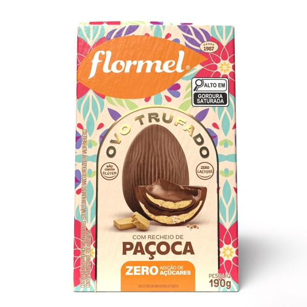 Encontraproduto.com.br - Ovo De Páscoa Com Recheio De Paçoca Flormel 190 G