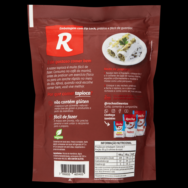 Encontraproduto.com.br - Tapioca Rocha Com Creatina 400g