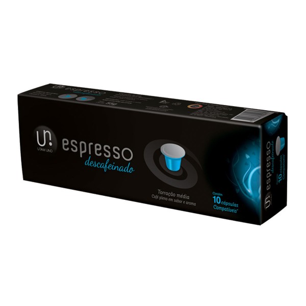 Encontraproduto.com.br - Utam Uno Espresso Descafeinado 10 cápsulas - Compatíveis Nespresso®*