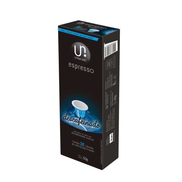 Encontraproduto.com.br - Utam Uno Espresso Descafeinado 10 cápsulas - Compatíveis Nespresso®*