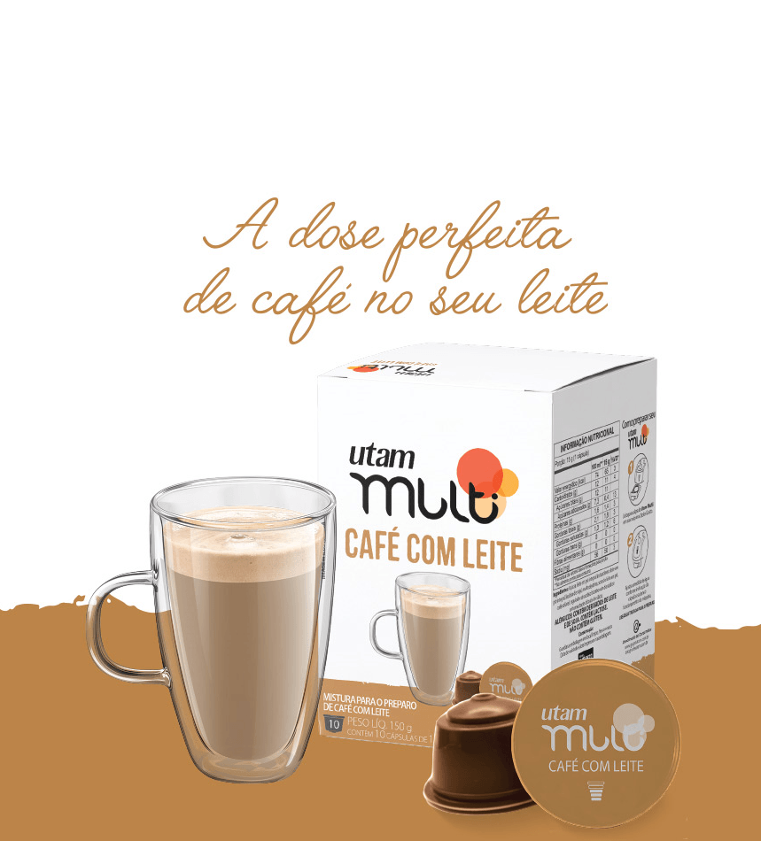 Encontraproduto.com.br - Café com leite Utam Multi 10 cápsulas - Compatíveis Dolce Gusto®*