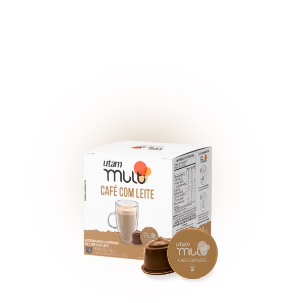 Café com leite Utam Multi 10 cápsulas - Compatíveis Dolce Gusto®*
