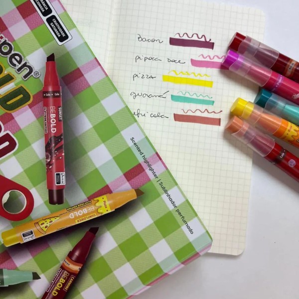 Encontraproduto.com.br - MARCA TEXTO BE BOLD FAST FOOD EDITION - 5 CORES - NEWPEN