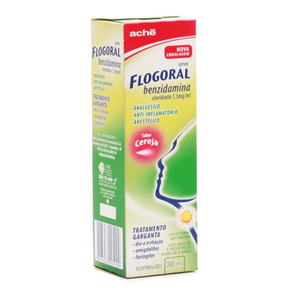 Flogoral Sabor Cereja Spray 30ml Aché