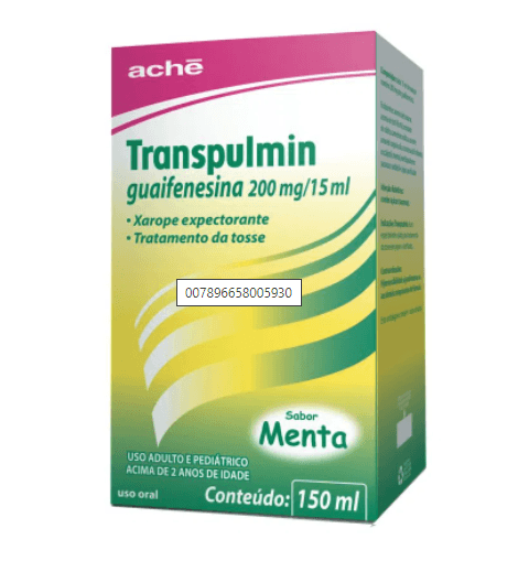 Encontraproduto.com.br - Transpulmin Xarope Adulto 200mg/15ml Sabor Menta - Frasco com 150mL