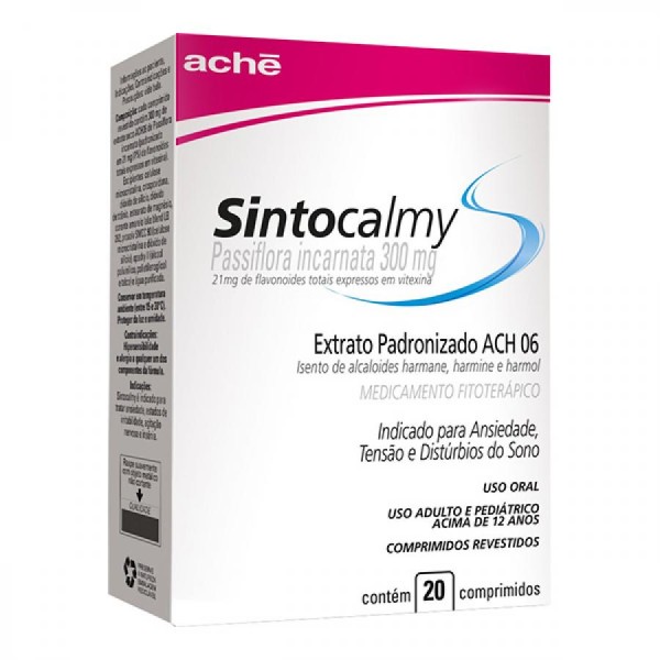 Encontraproduto.com.br - Sintocalmy 300mg Com 20 Comprimidos
