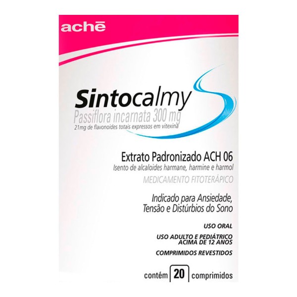 Encontraproduto.com.br - Sintocalmy 300mg Com 20 Comprimidos